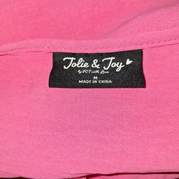 Jolie & joy pink blouse size medium - Picture 5 of 5